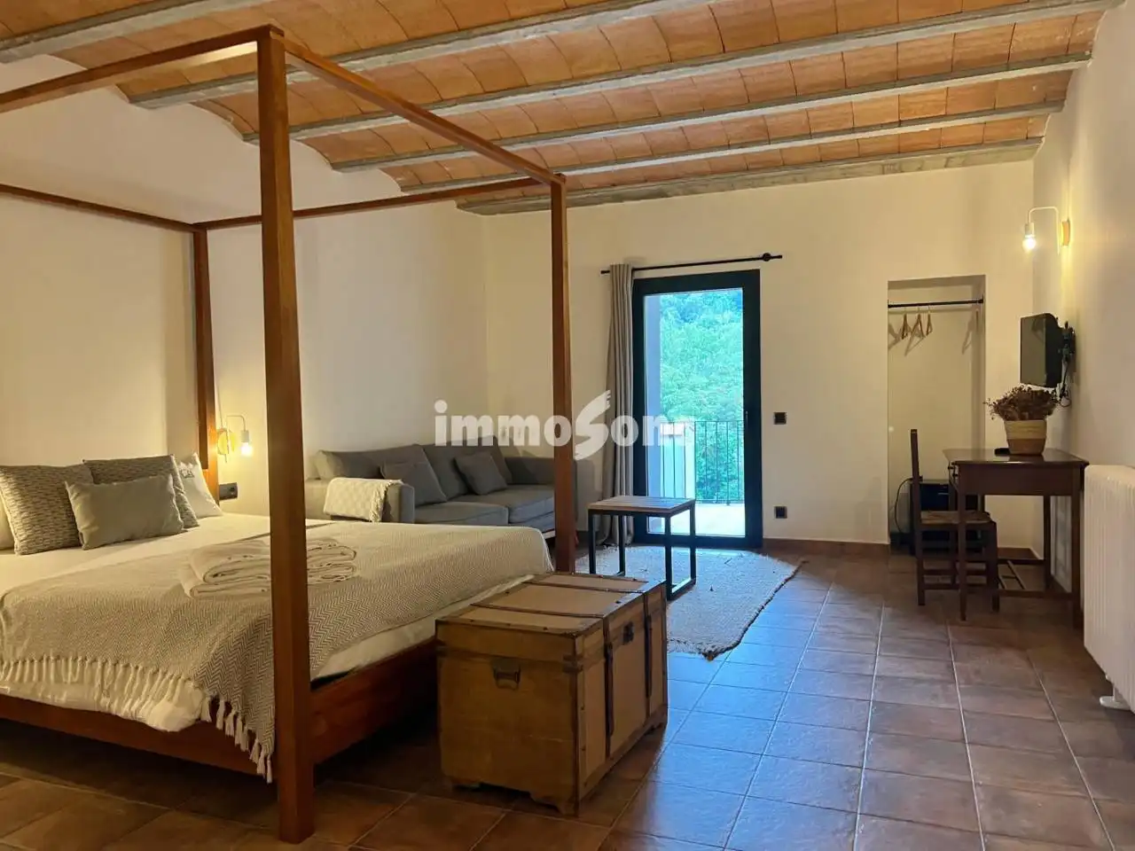 Living room of Houses for sale in La Vall d'en Bas  with Heating, Private garden and Terrace