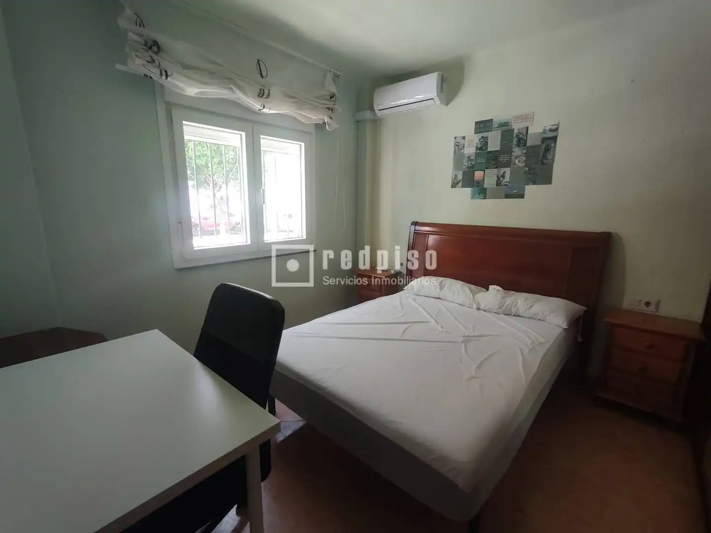 Schlafzimmer von Wohnung zur Miete in Málaga mit Klimaanlage, Heizung und Möbliert