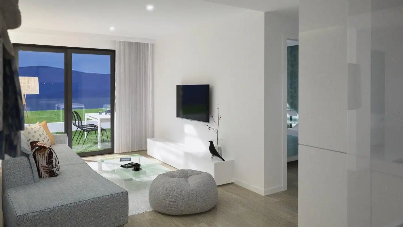 Sala de estar de Apartamento en venta en Mogán con Aire acondicionado, Jardín privado y Terraza