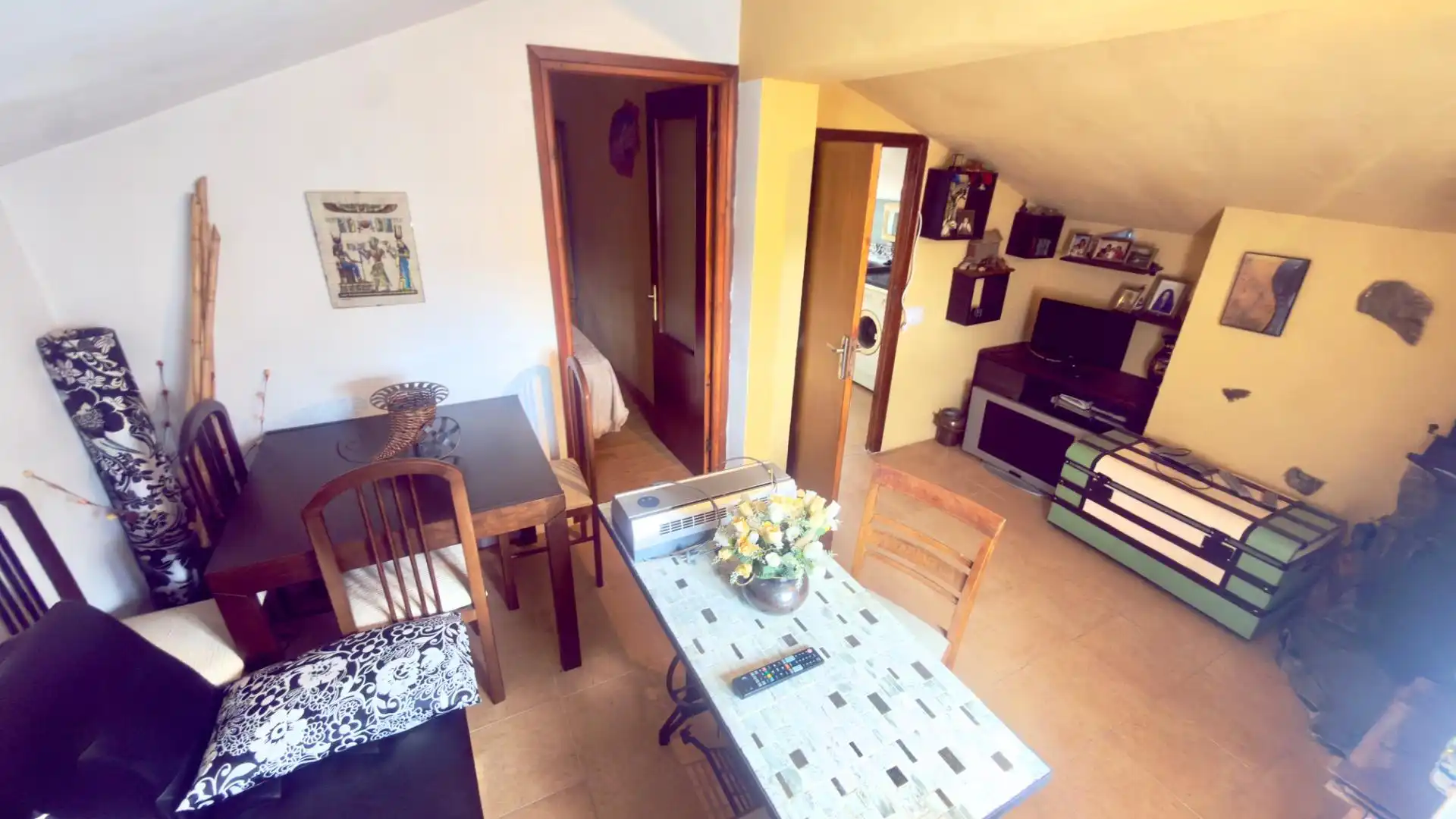 Sala de estar de Piso en venta en A Pobra de Trives  con Calefacción y Amueblado