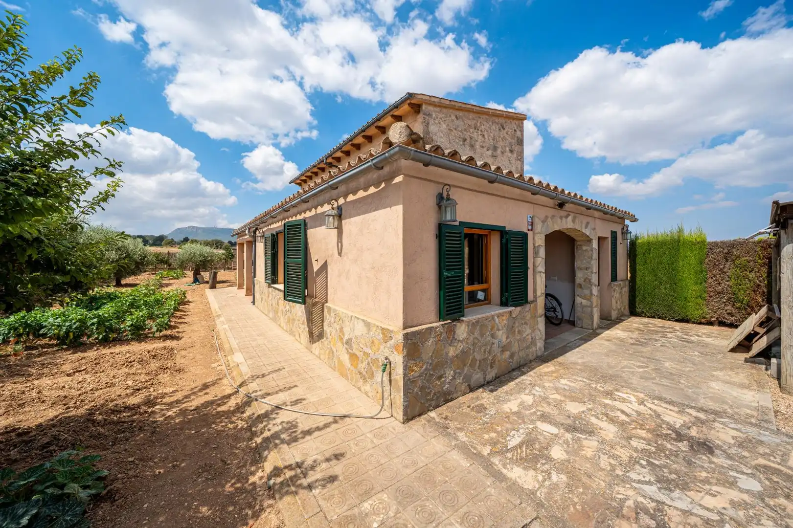 Vista exterior de Finca rústica en venda en Algaida amb Jardí privat, Terrassa i Alarma