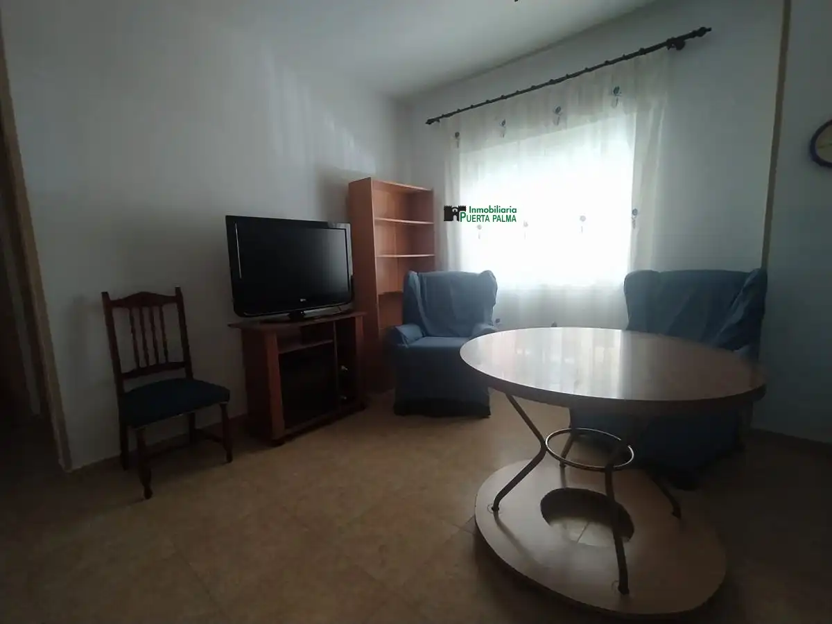 Sala d'estar de Pis de lloguer en Badajoz amb Terrassa i Moblat