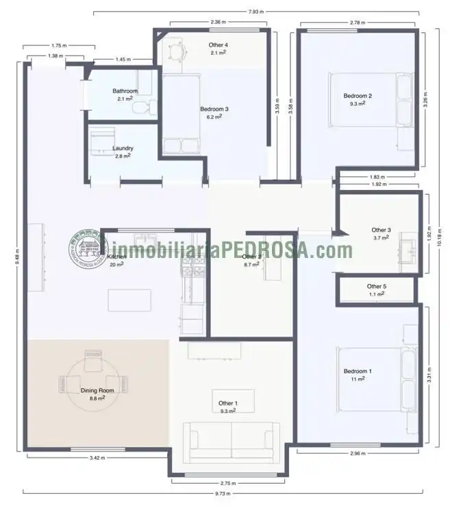 Wohnung zur Miete in BENITO CORBAL, Zona de Plaza de Barcelos