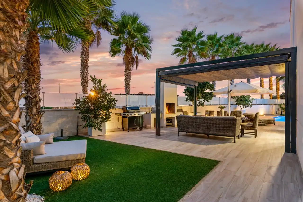 Terrassa de Casa o xalet en venda en Rojales amb Aire condicionat, Jardí privat i Terrassa
