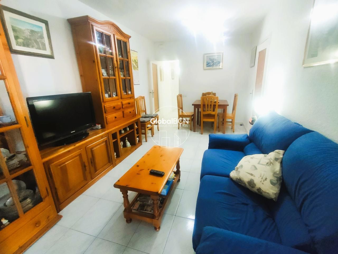 Sala d'estar de Pis en venda en Sant Feliu de Llobregat amb Aire condicionat i Balcó