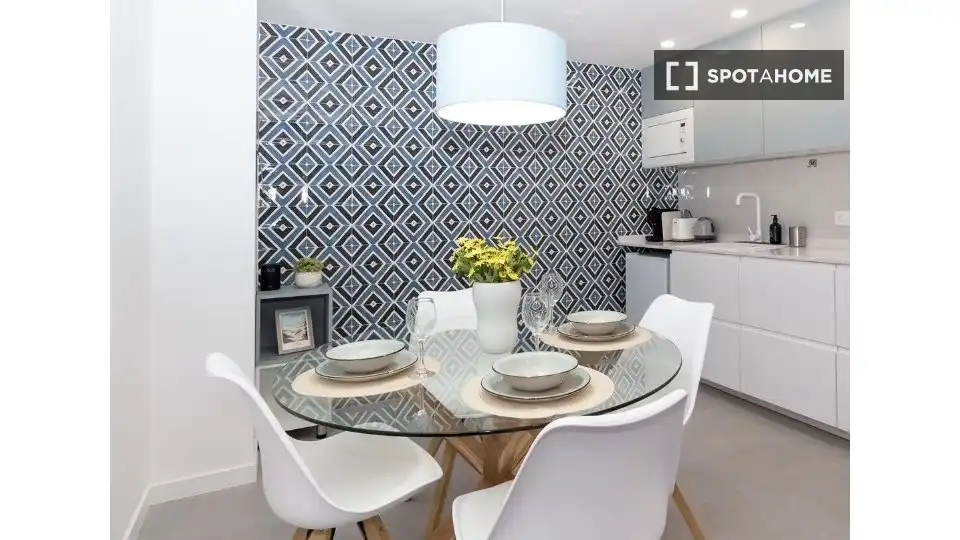 Dining room of Apartments for share in Valencia  with Air Conditioner, Terrace and Furnished