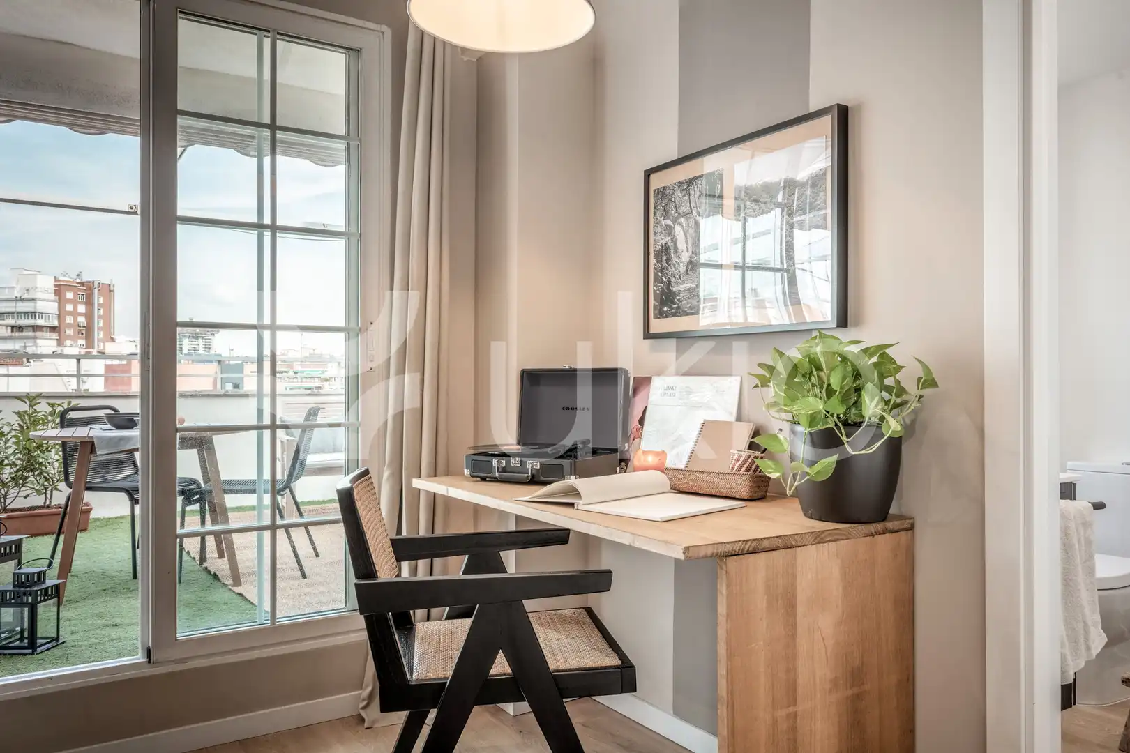Bedroom of Apartments for rent in Madrid  with Air Conditioner, Terrace and Furnished
