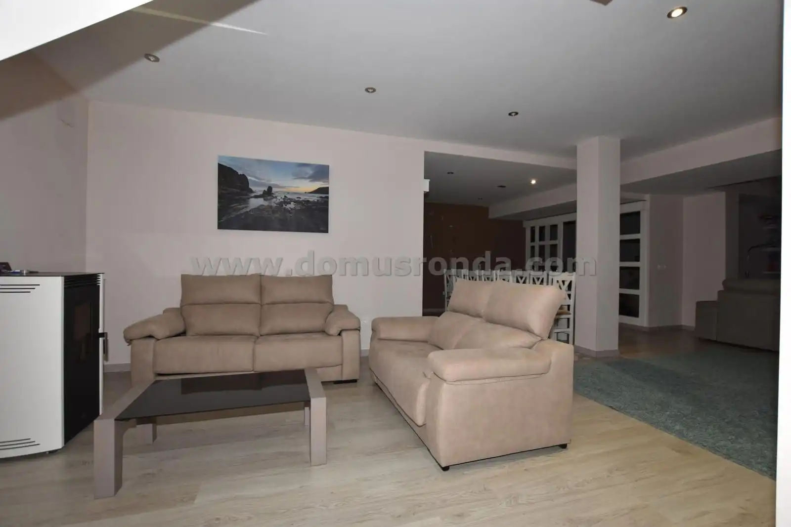 Sala d'estar de Casa o xalet en venda en Ronda amb Calefacció i Piscina