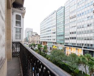 Exterior view of Flat for sale in A Coruña Capital   with Balcony