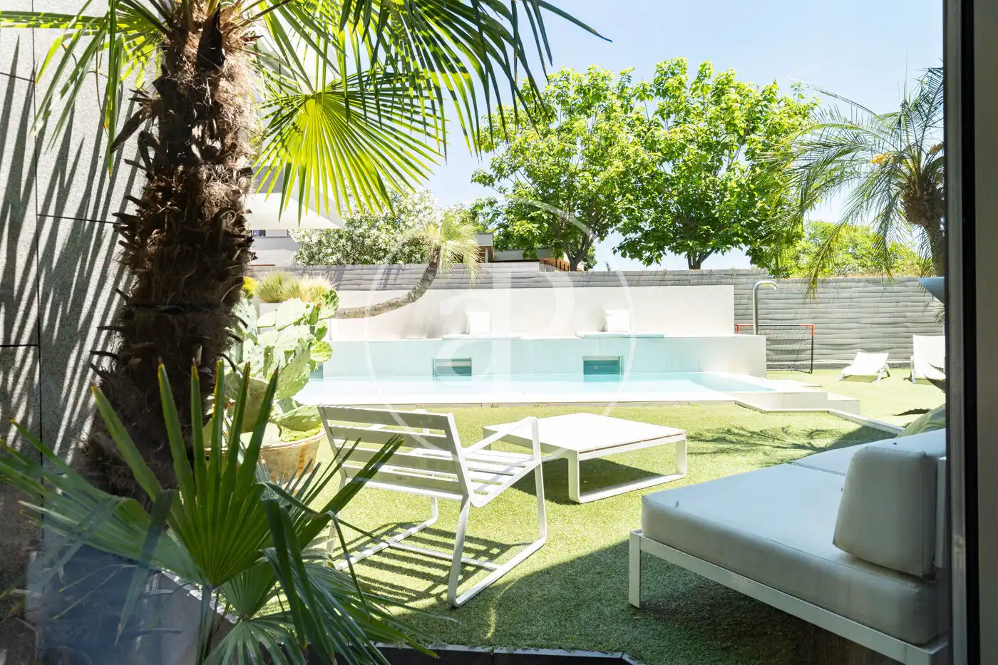 Terrassa de Casa o xalet en venda en Sant Cugat del Vallès amb Aire condicionat, Calefacció i Jardí privat