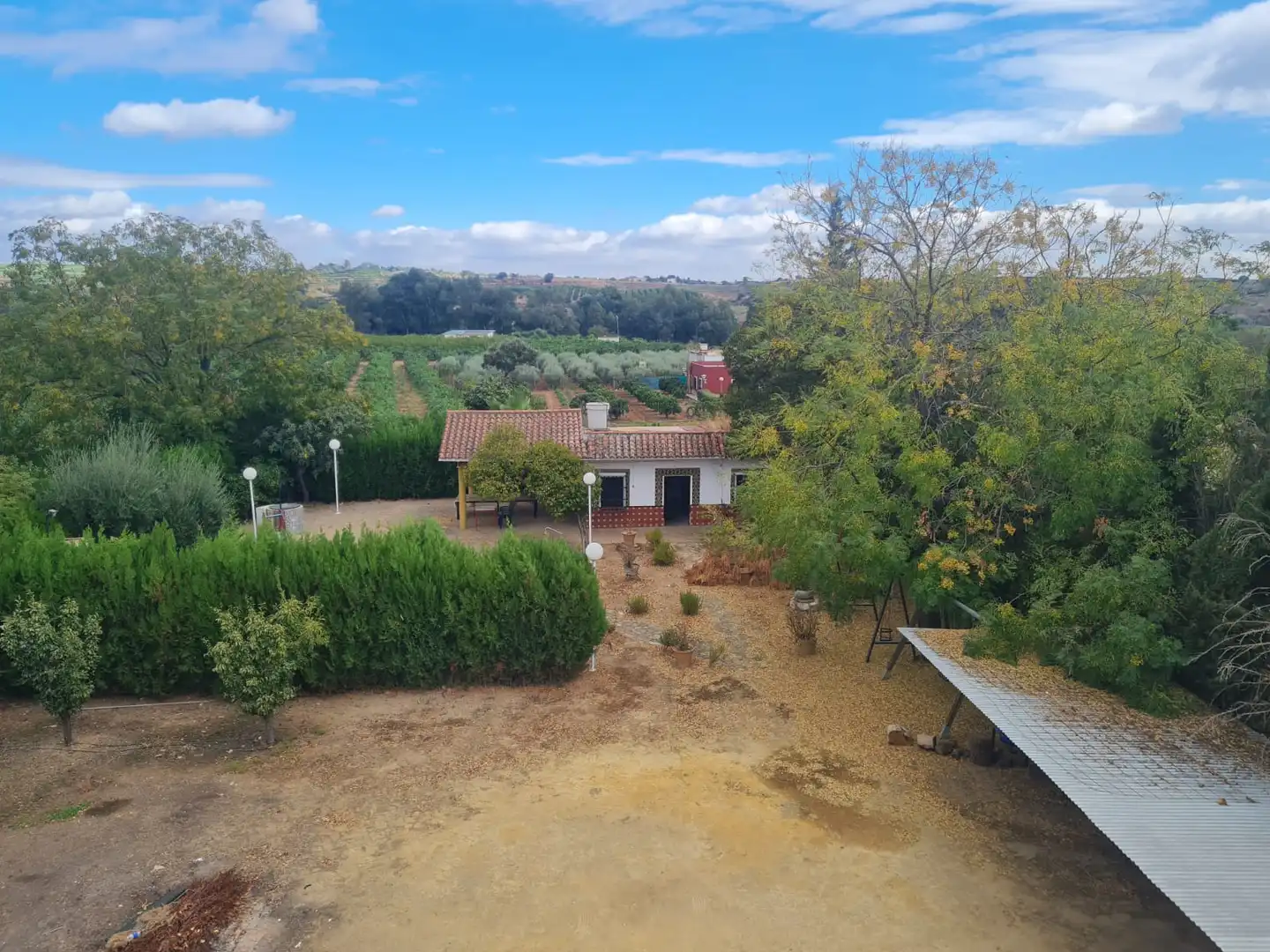 Garten von Country house zum Verkauf in Cantillana mit Privatgarten, Terrasse und Schwimmbad