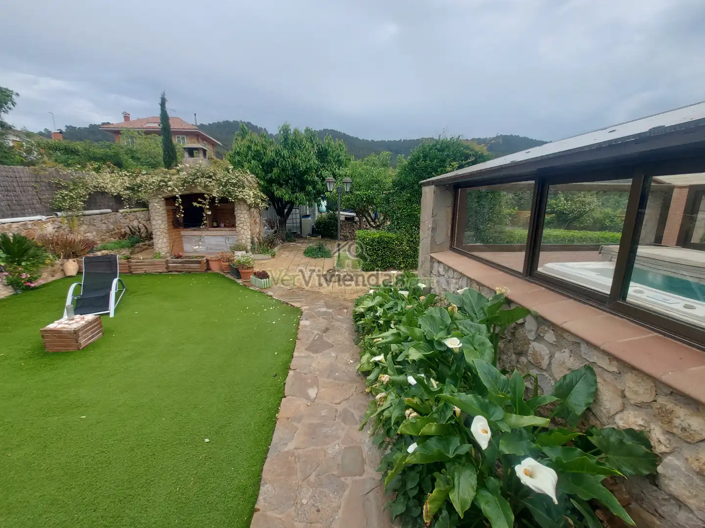 Jardí de Casa o xalet en venda en Vallirana amb Aire condicionat, Calefacció i Jardí privat