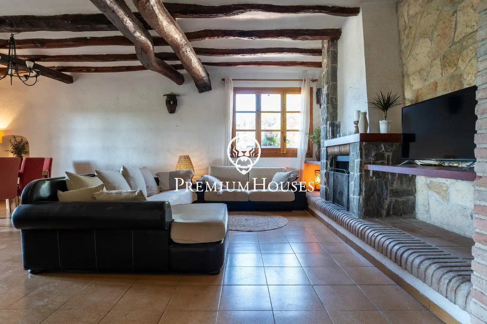 Sala d'estar de Finca rústica en venda en Vallmoll amb Calefacció, Terrassa i Traster