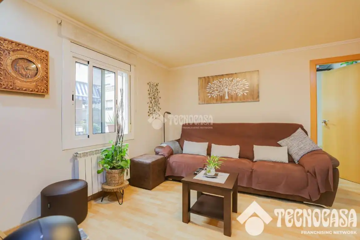 Sala de estar de Piso en venta en Barcelona con Aire acondicionado, Calefacción y Parquet