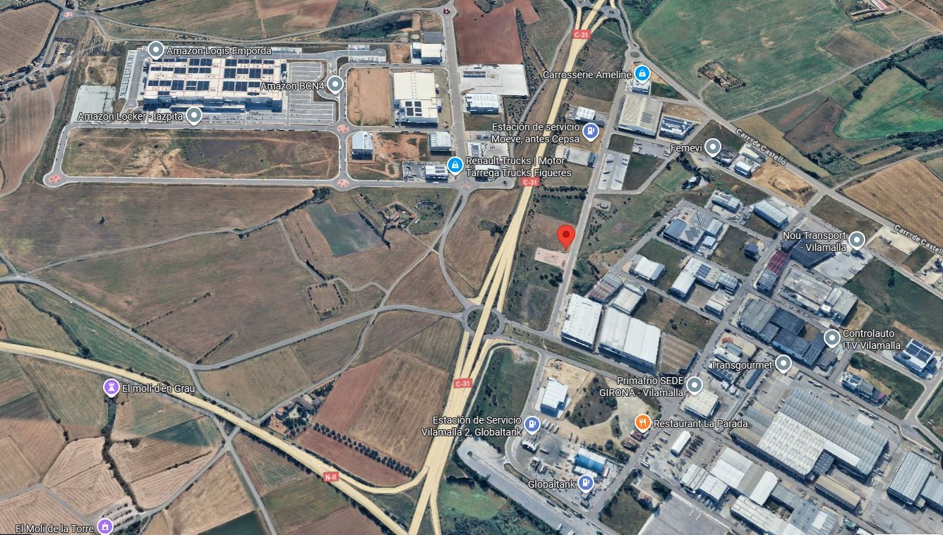 Vista exterior de Terreno industrial de alquiler en Vilamalla