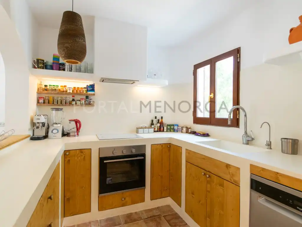 Cocina de Finca rústica en venta en Ferreries con Piscina
