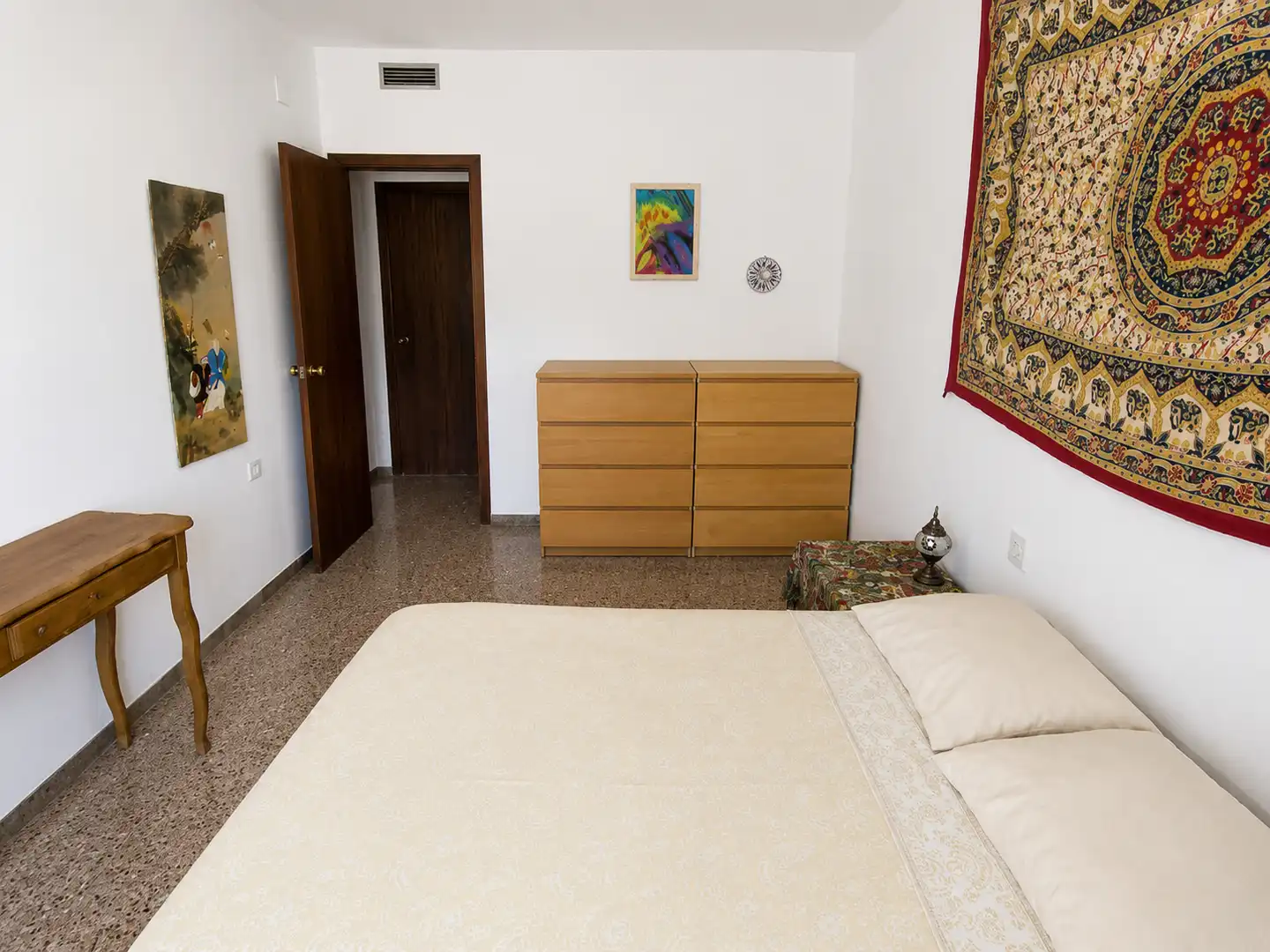 Bedroom of Flat for sale in Cornellà de Llobregat  with Air Conditioner, Heating and Balcony
