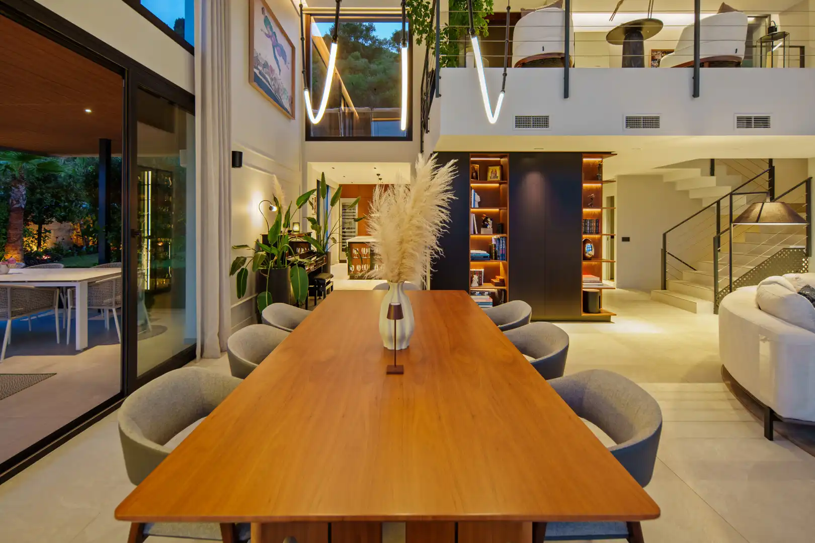 Dining room of Houses for sale in Marbella  with Air Conditioner, Private garden and Terrace