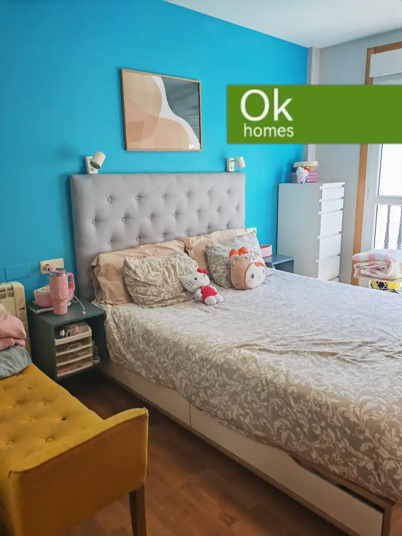 Bedroom of Flat for sale in Arteixo  with Heating, Parquet flooring and Terrace