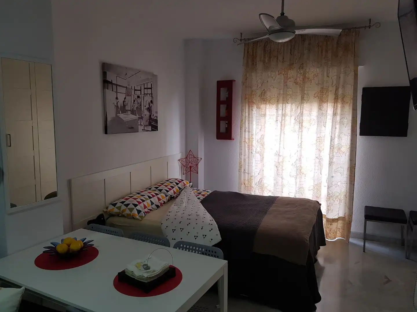 Schlafzimmer von Wohnung zur Miete in Macarena