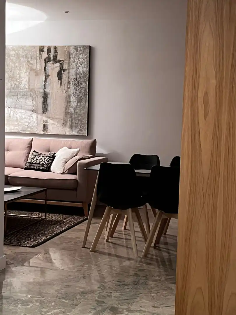 Sala d'estar de Apartament de lloguer en Madrid amb Aire condicionat, Calefacció i Moblat