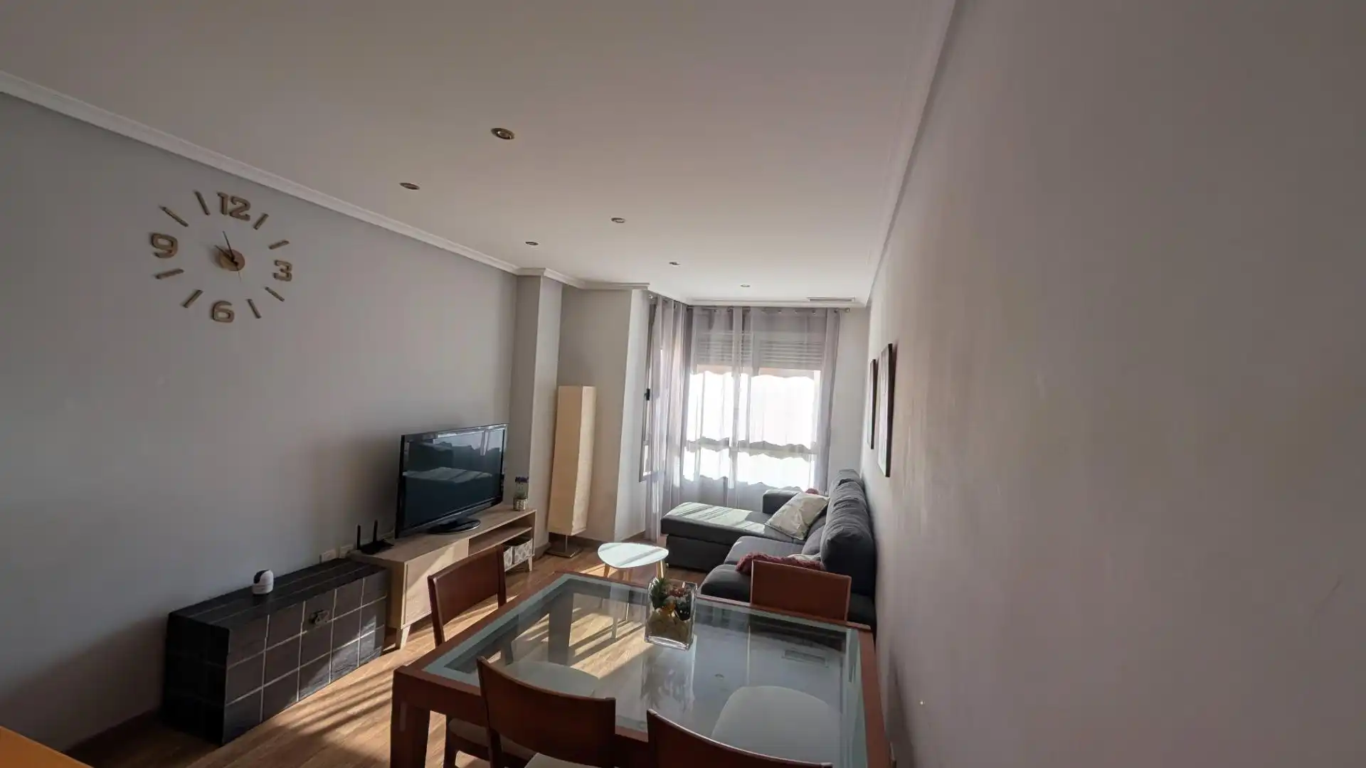 Living room of Flat for rent in Elche / Elx  with Air Conditioner, Terrace and Furnished