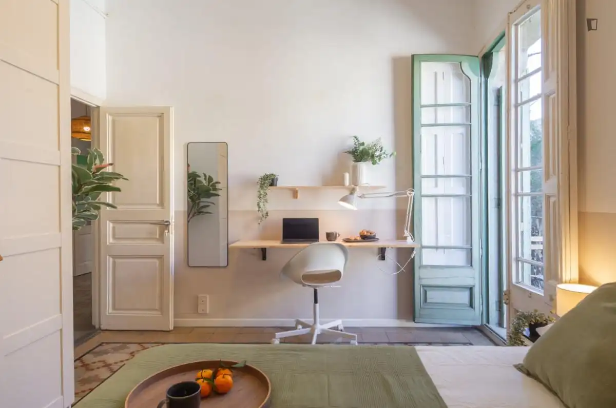 Bedroom of Apartments for share in  Palma de Mallorca  with Furnished, Oven and Washing machine