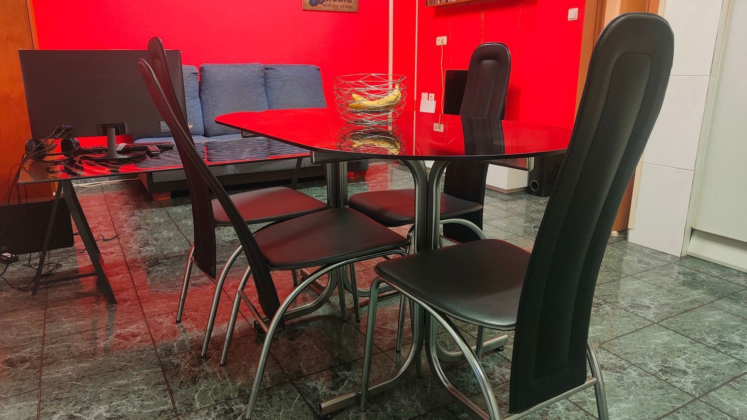 Dining room of Flat for sale in Gijón   with Heating, Terrace and Swimming Pool