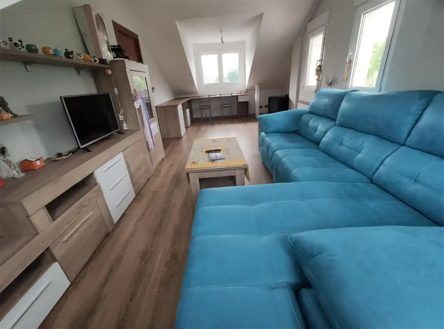 Sala d'estar de Casa o xalet en venda en Sarria amb Balcó