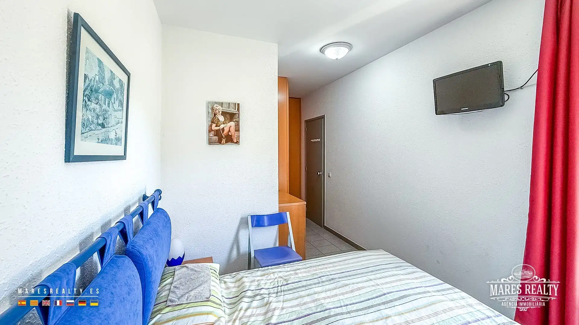 Bedroom of Flat for sale in Lloret de Mar  with Air Conditioner, Heating and Furnished