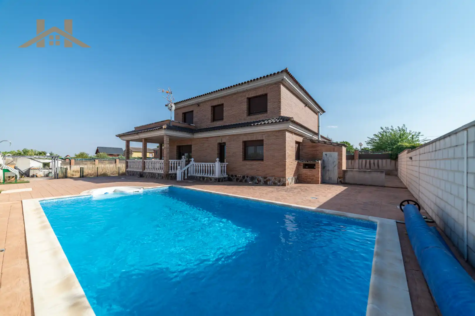 Piscina de Casa o xalet en venda en El Álamo amb Aire condicionat, Jardí privat i Piscina