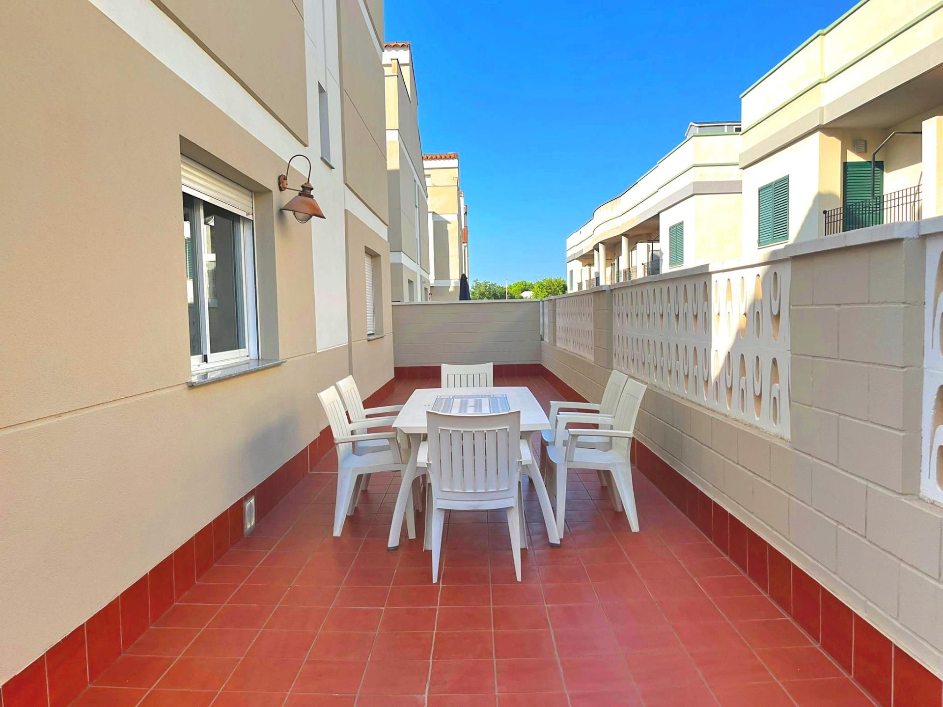 Terrace of Single-family semi-detached for sale in Moncofa  with Air Conditioner, Heating and Private garden