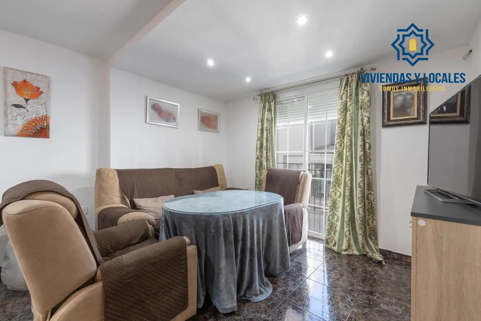 Sala de estar de Piso en venta en Granada con Aire acondicionado, Terraza y Balcón