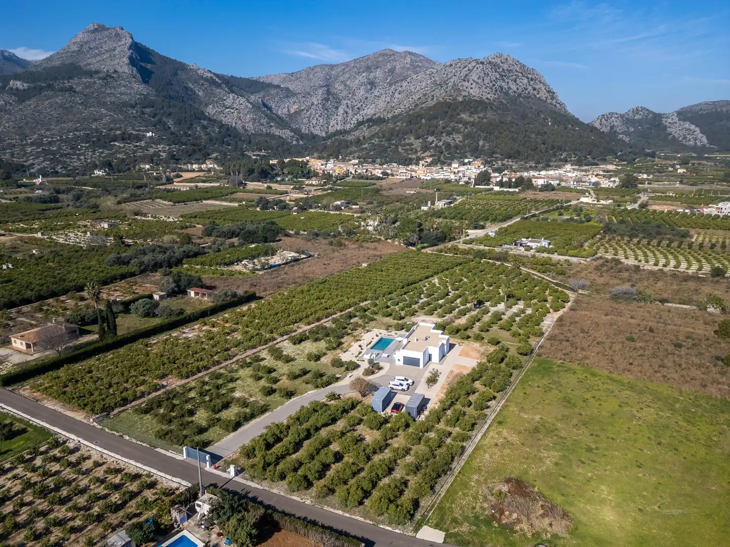 Vista exterior de Casa o chalet en venta en Tormos con Aire acondicionado, Calefacción y Piscina