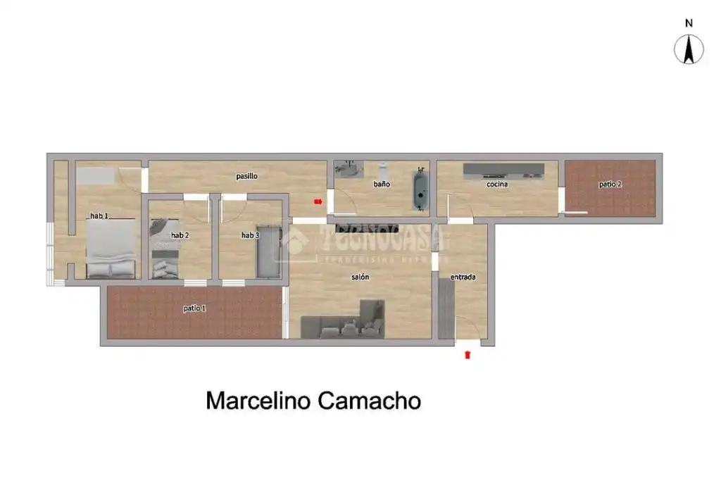 Piso en venta en Madrid con Calefacción y Terraza