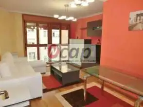 Living room of Flat for rent in Gijón   with Heating, Parquet flooring and Furnished