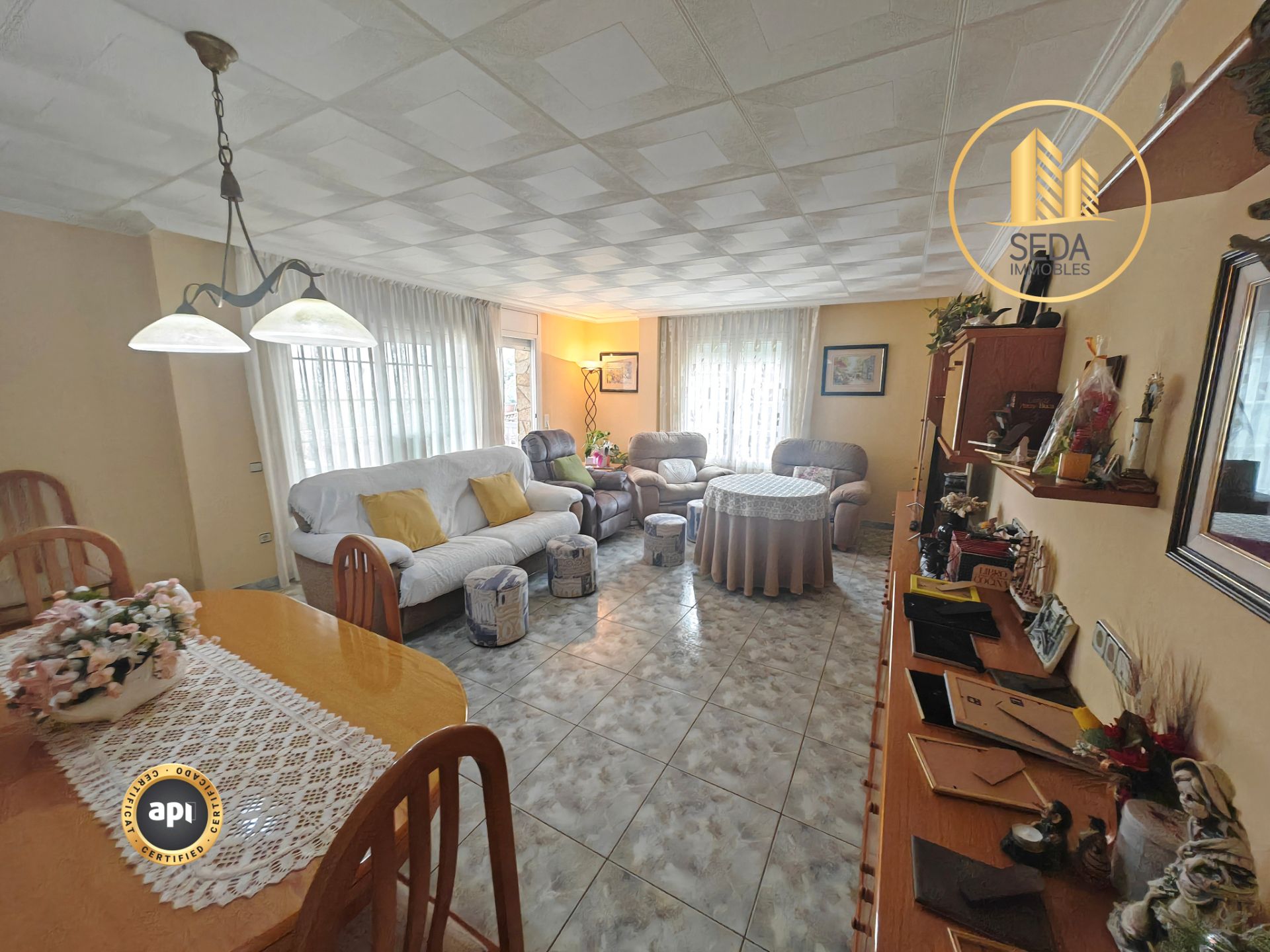 Sala de estar de Casa o chalet en venta en Castellar del Vallès con Terraza y Balcón