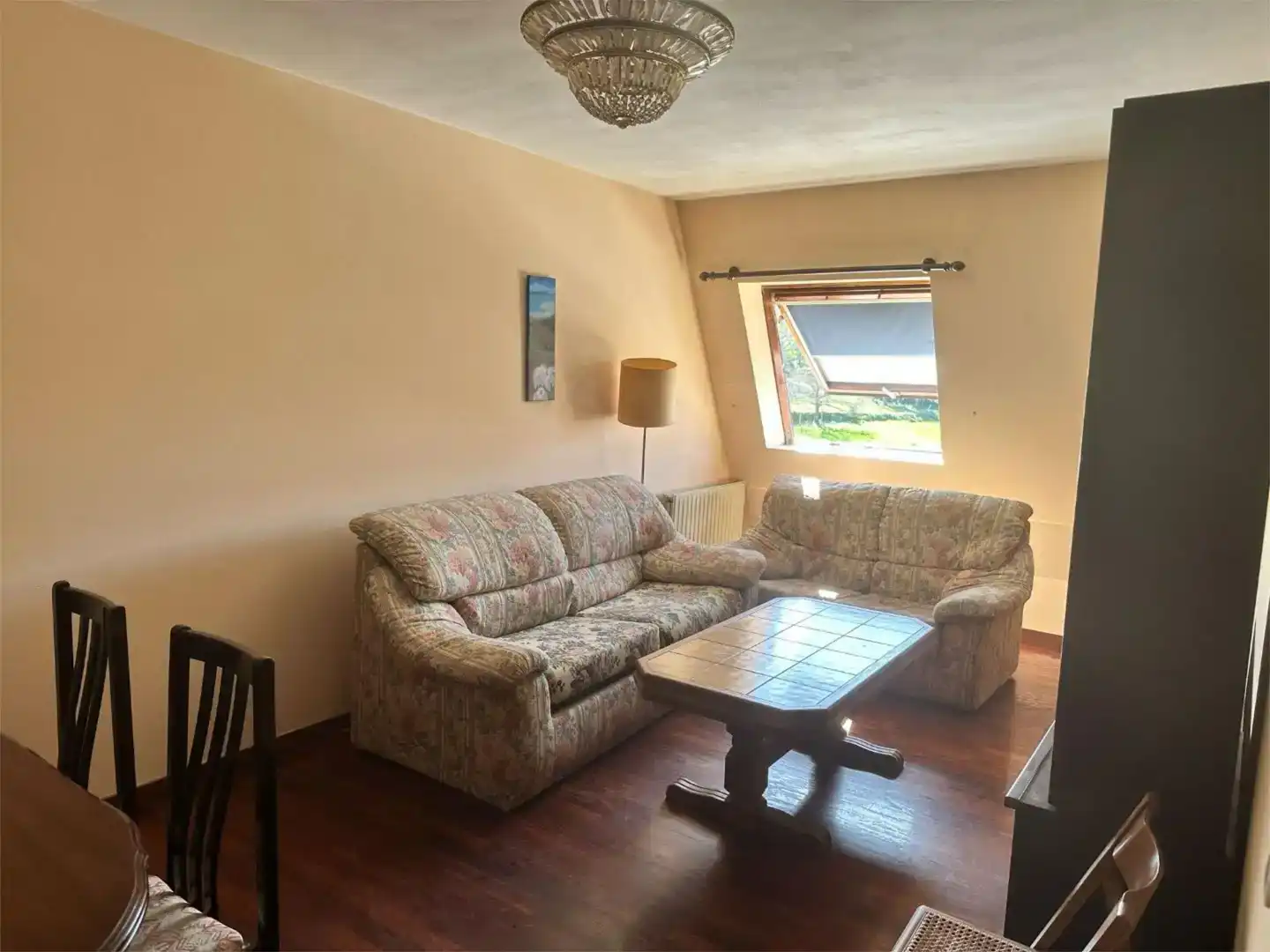 Living room of Flat for sale in Ponte Caldelas  with Parquet flooring, Storage room and Furnished