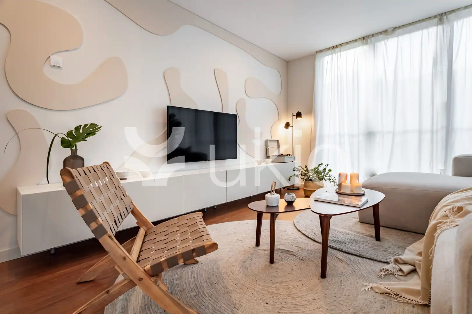 Sala de estar de Apartamento de alquiler en Madrid con Calefacción, Terraza y Amueblado