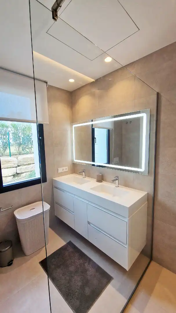Baño de Casa o chalet en venta en Mijas con Aire acondicionado, Jardín privado y Terraza