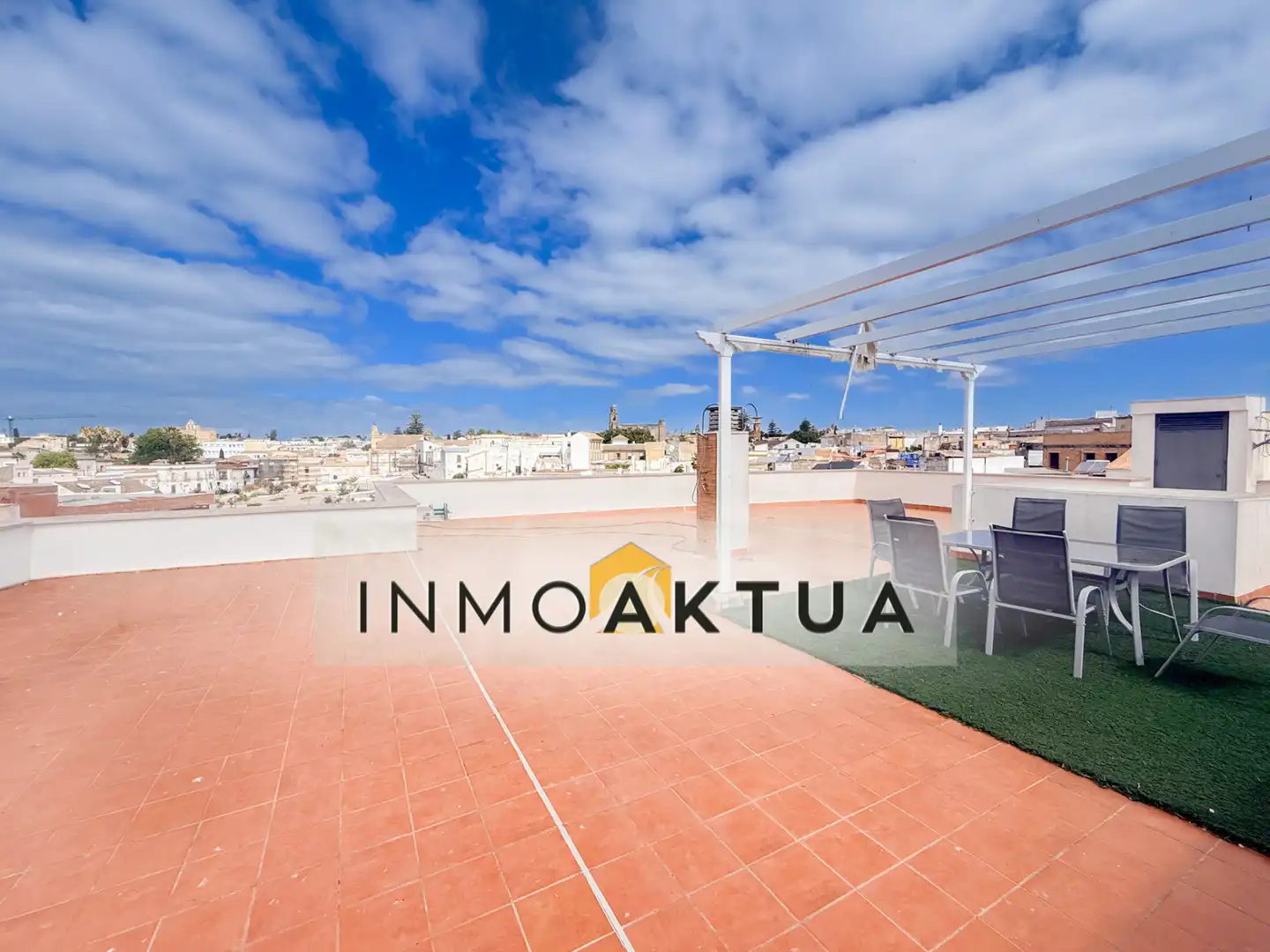 Terraza de Apartamento de alquiler en Jerez de la Frontera con Aire acondicionado, Trastero y Amueblado