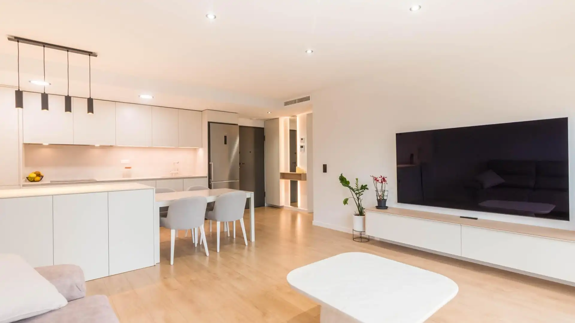Sala de estar de Planta baja en venta en  Murcia Capital con Aire acondicionado, Jardín privado y Terraza