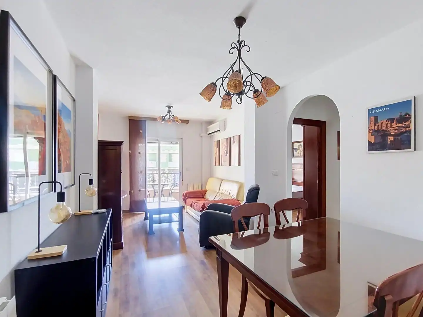 Living room of Flat for rent in Churriana de la Vega  with Air Conditioner, Heating and Terrace