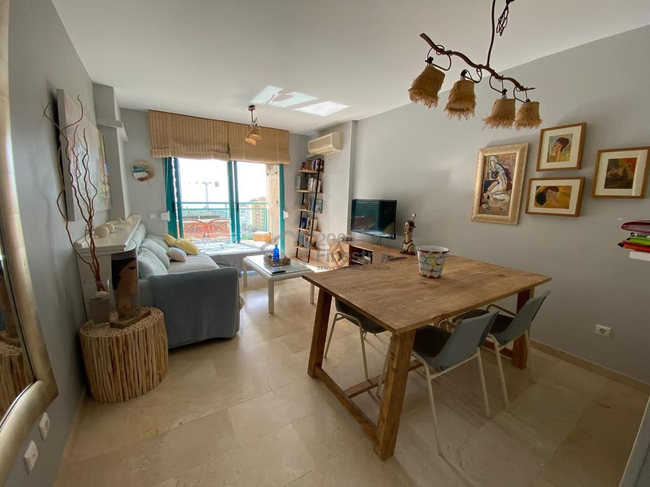 Wohnzimmer von Wohnung zum Verkauf in Villajoyosa / La Vila Joiosa mit Klimaanlage, Terrasse und Gemeinschaftspool