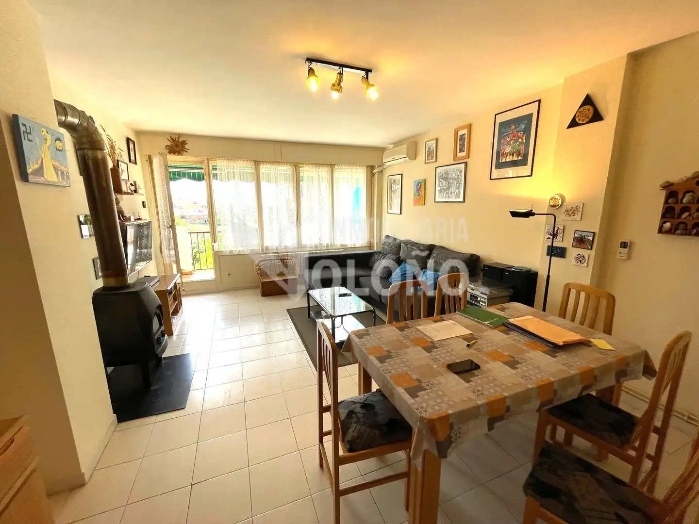 Wohnzimmer von Maisonette zum Verkauf in Labastida / Bastida mit Klimaanlage, Heizung und Parkett