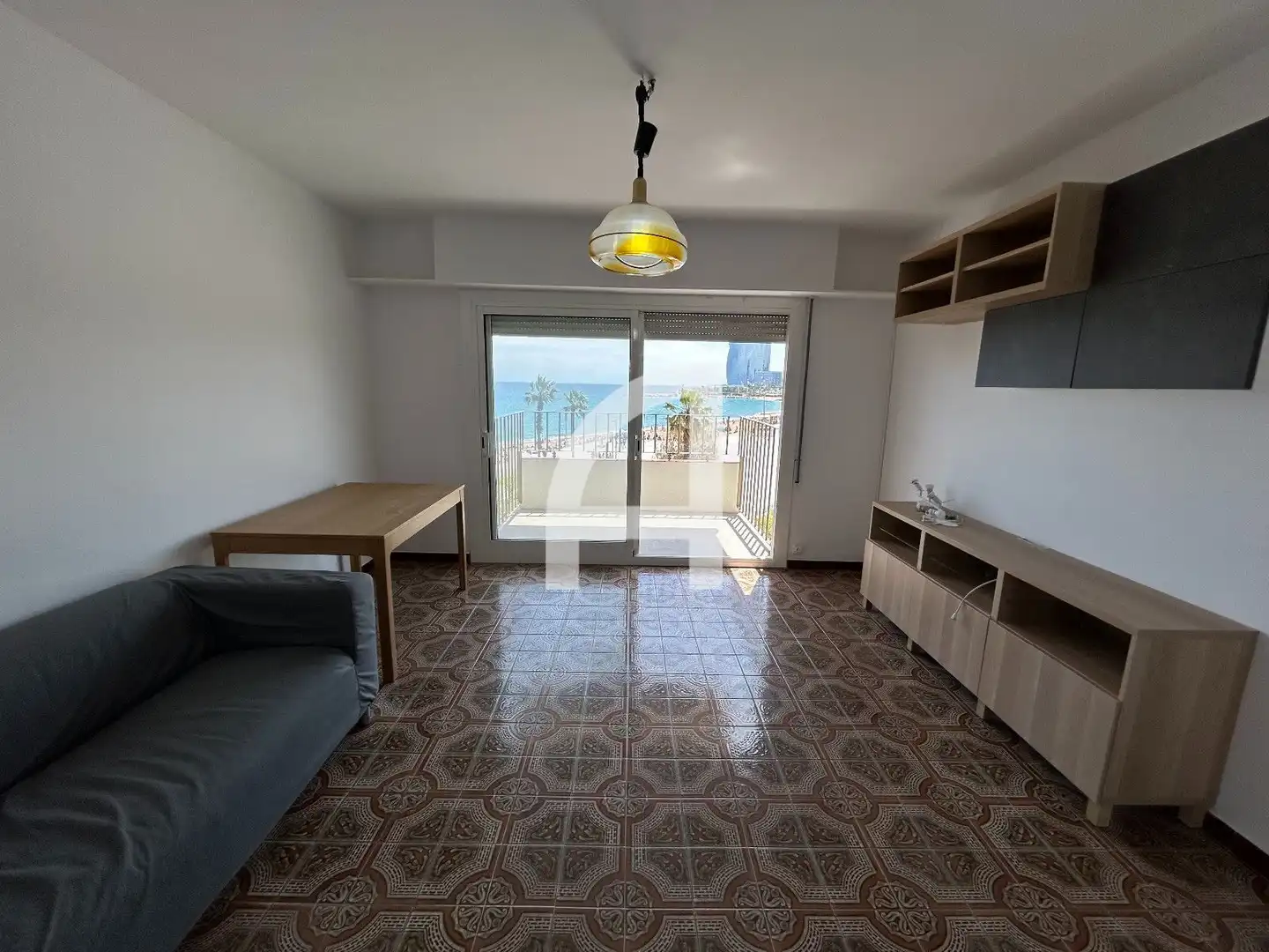 Wohnzimmer von Wohnung zur Miete in Barcelona mit Terrasse und Balkon