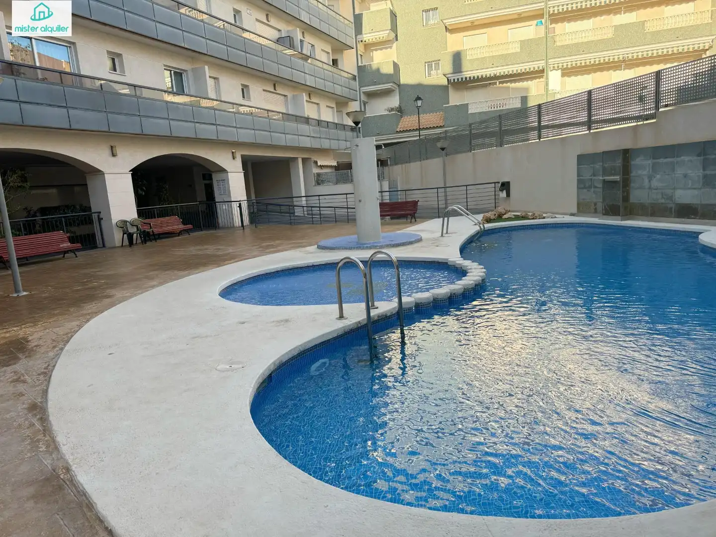 Swimming pool of Apartments for rent in El Campello  with Air Conditioner, Private garden and Terrace