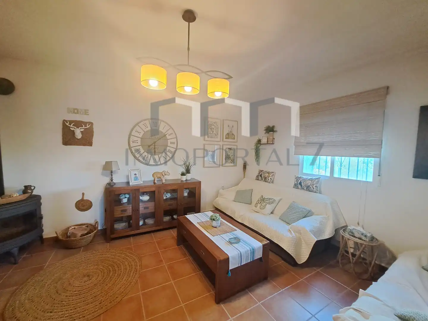 Wohnzimmer von Country house zum Verkauf in Torrent mit Klimaanlage, Privatgarten und Terrasse
