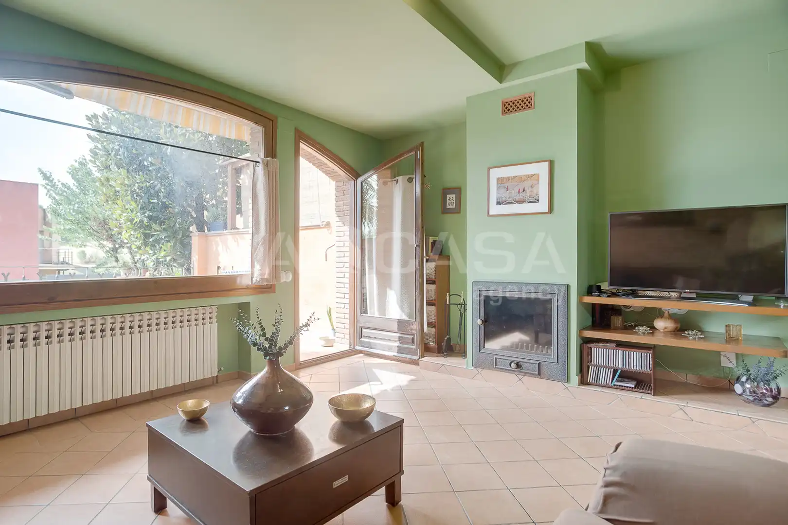 Sala d'estar de Casa adosada en venda en Sant Antoni de Vilamajor amb Calefacció, Terrassa i Traster