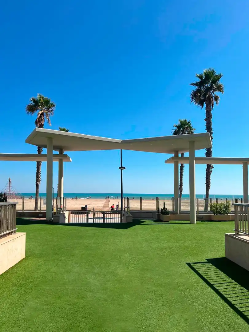 Terraza de Apartamento en venta en Alboraya con Aire acondicionado, Amueblado y Horno